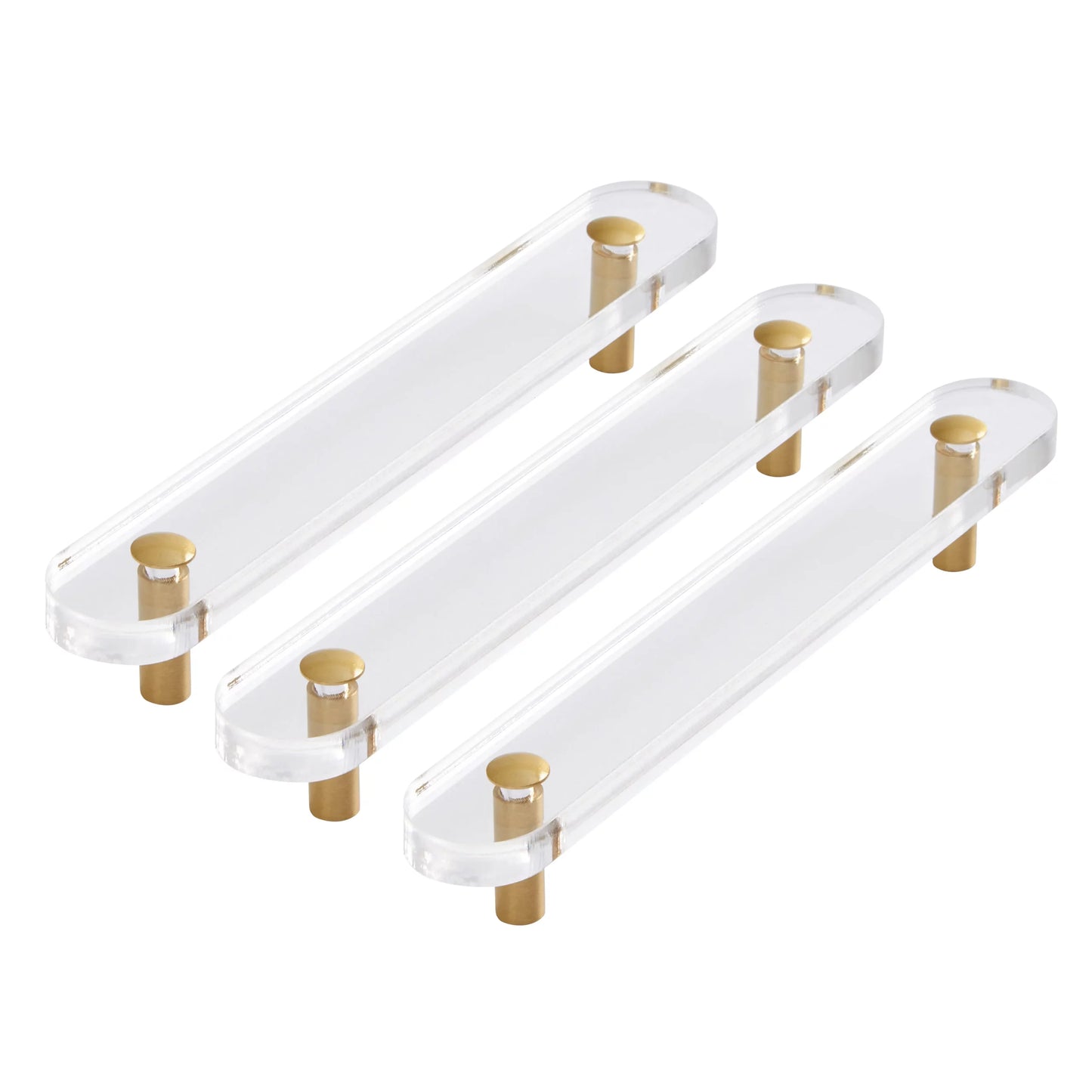 Acrylic Flat Handles x 3 – Kimi Furniture