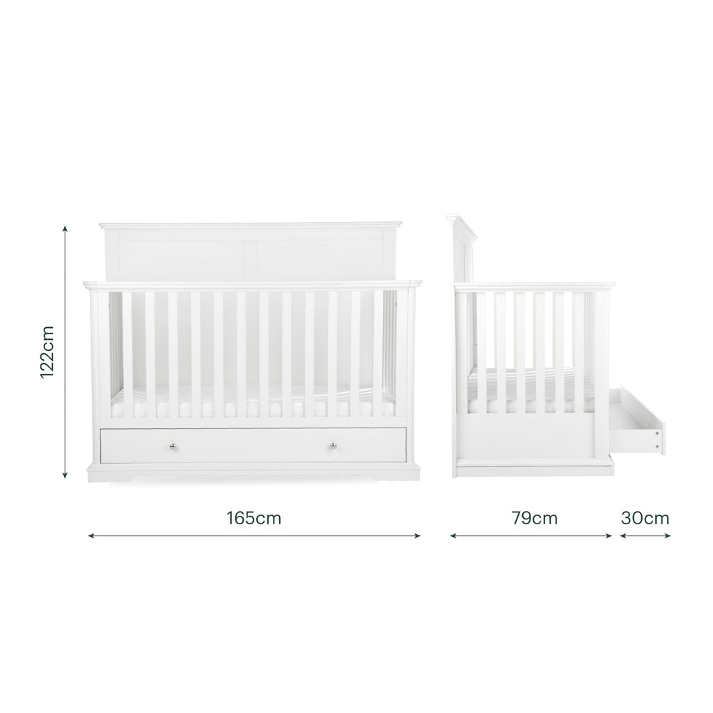 Beaumont Grand Cot Bed - White