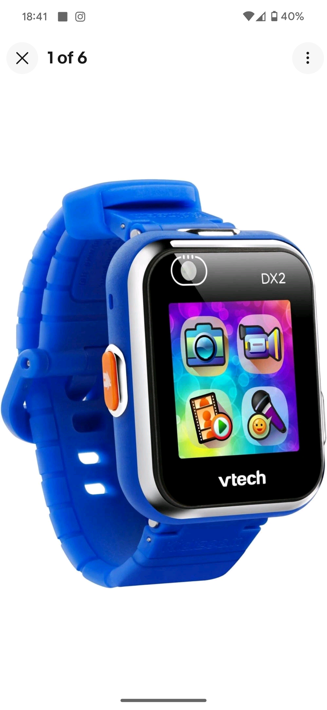 VTech Kidizoom Smart Watch DX2 Blue