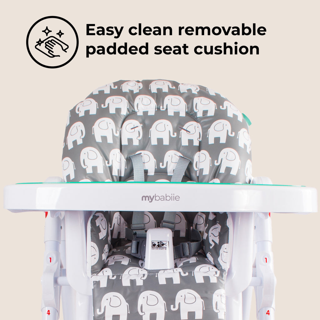 My Babiie Premium Highchair- Elephant