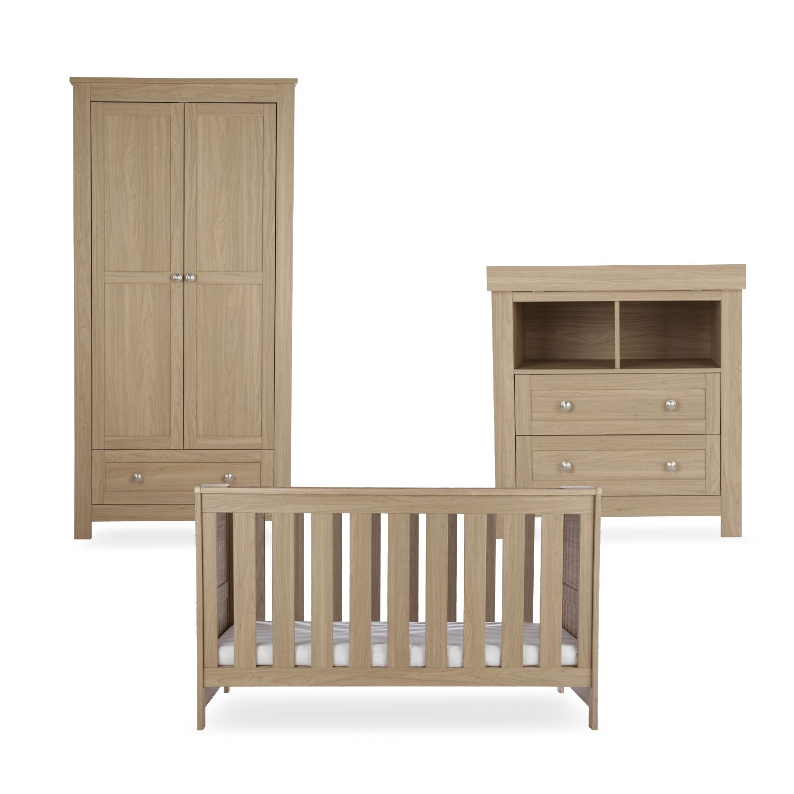 Burford 3 Piece Nursery Furniture Set - Oak