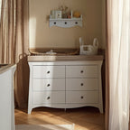 Clara 6 Drawer Dresser - White & Ash