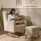 Tutti Bambini Harper Wingback Rocking Chair & Footstool - Teddy Mushroom