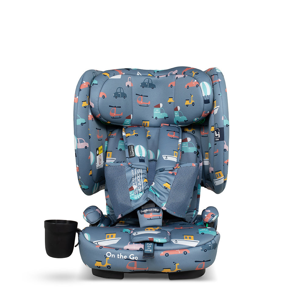 Cosatto On The Go i-Size Travel Car Seat Itchy Feet Sky