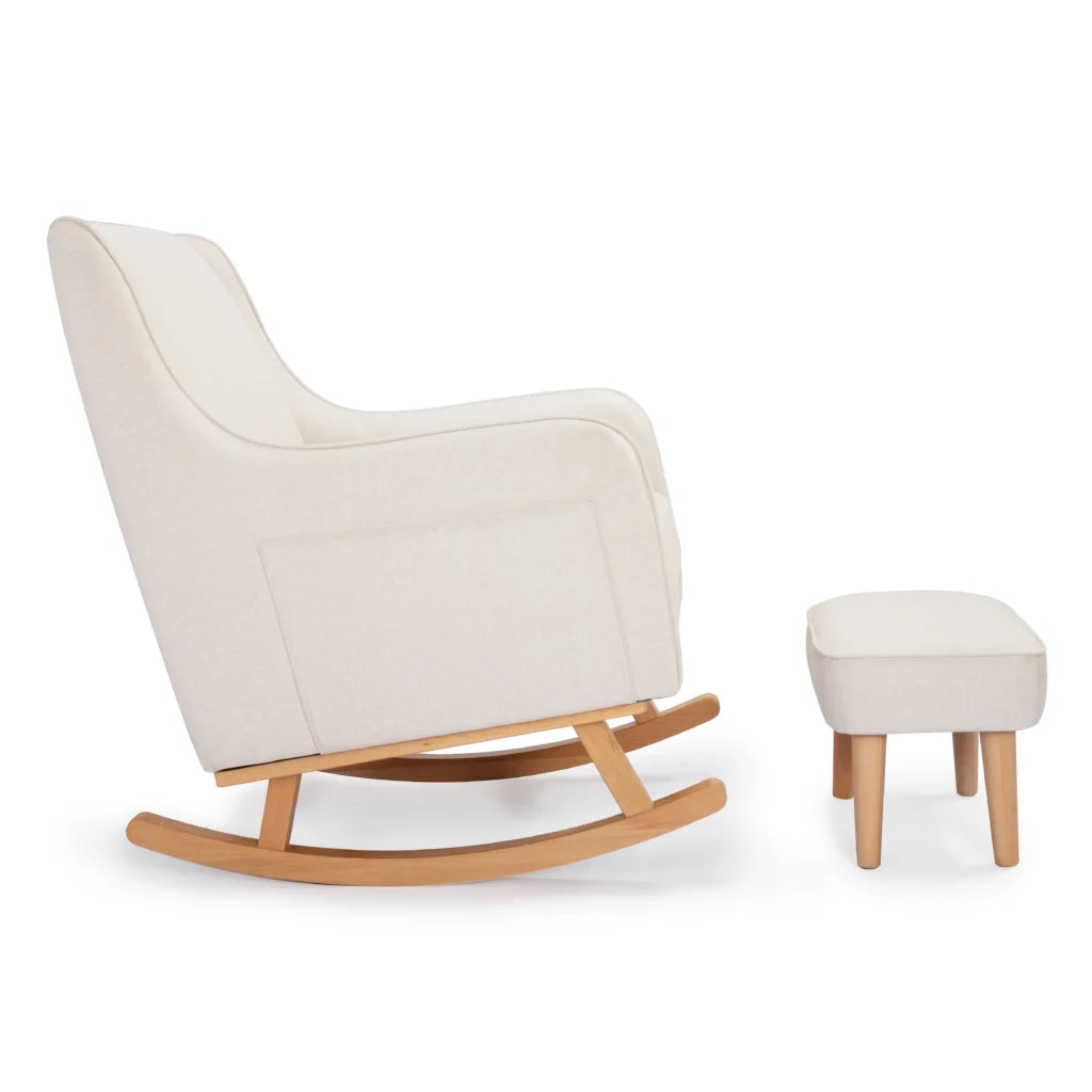 Ida Nursing Chair with Footstool – Ivory