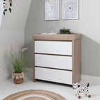 Tutti Bambini Modena 3 Piece Room Set - White/Oak