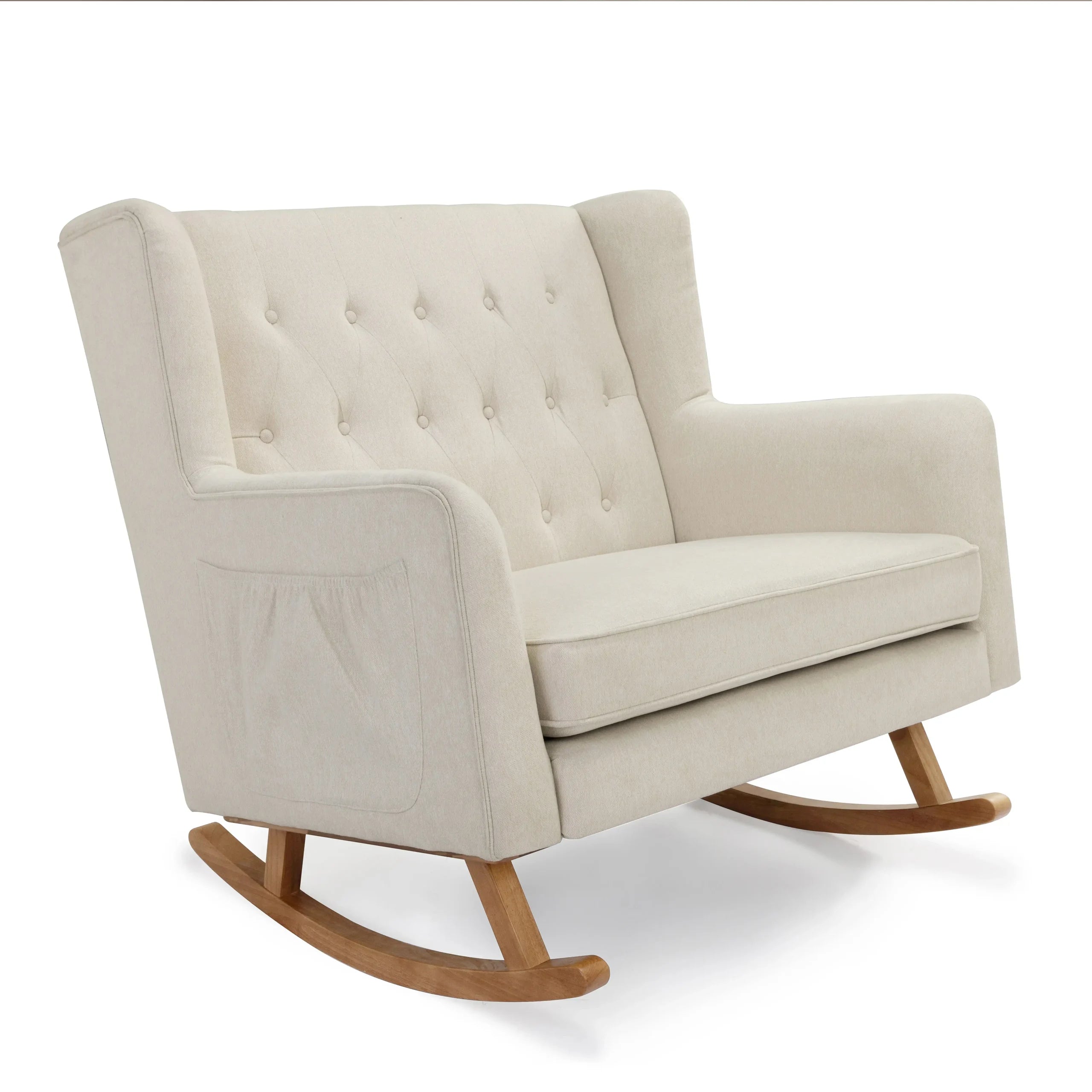 Lux Snuggle Rocking Chair – Ivory