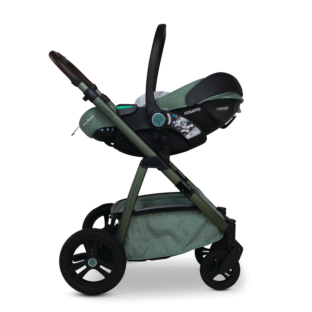 Cosatto Wow 3 All Stage Family Rotate & Recline 2 Base Bundle Meadow