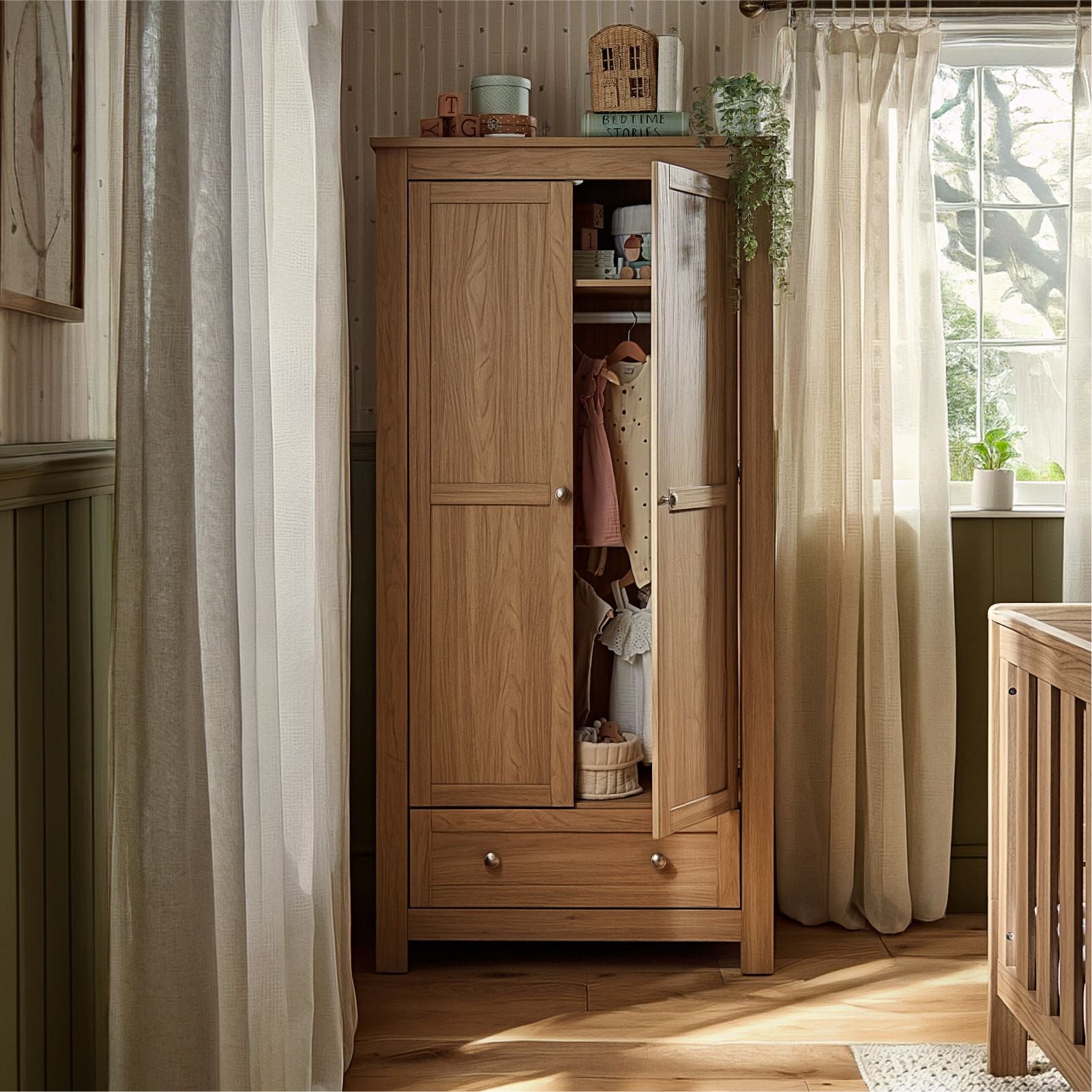 Burford Wardrobe - Oak