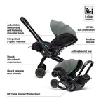 Doona X Recline Car Seat & Stroller - Green