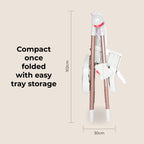 My Babiie Premium Highchair-Rose Gold Blush Tropical