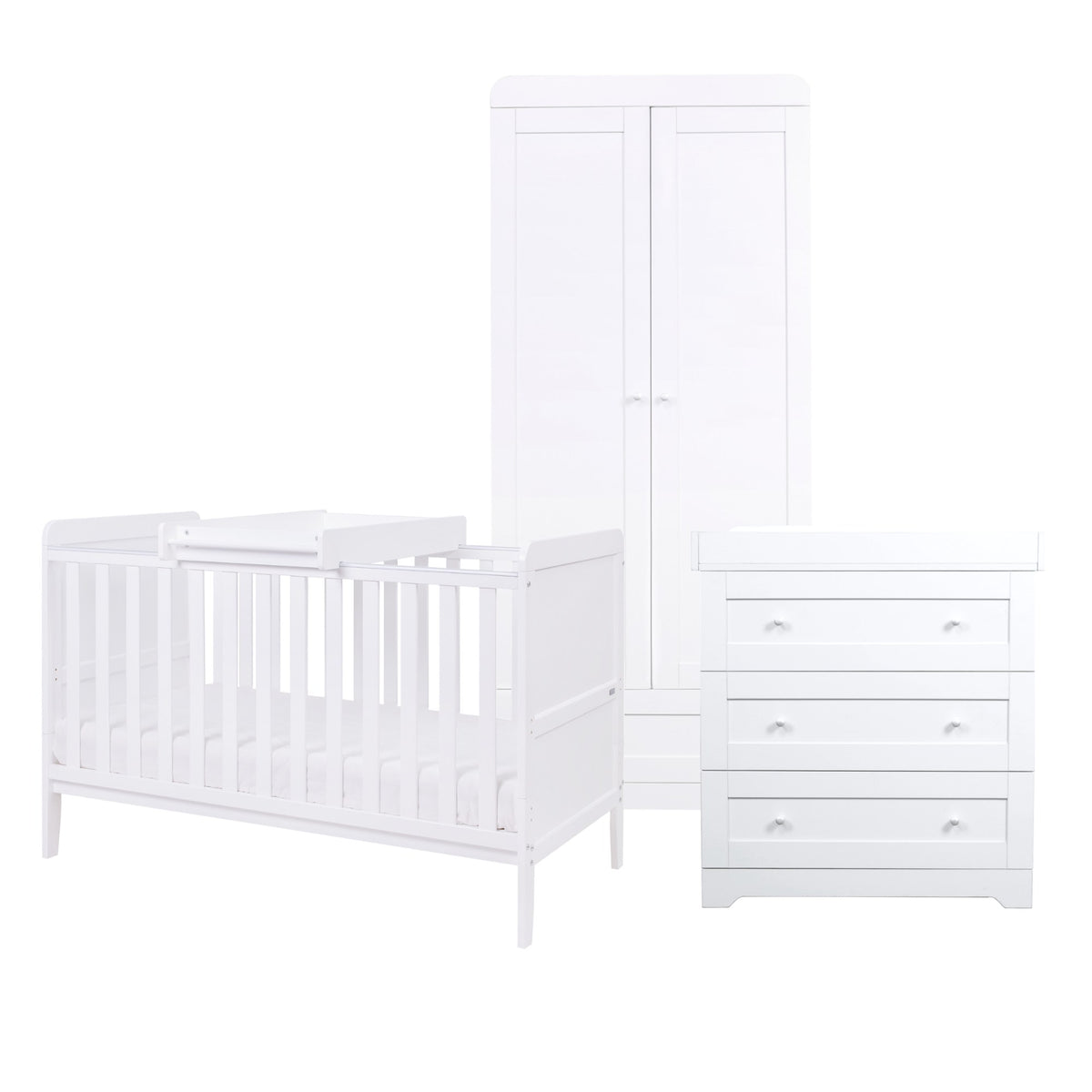 Tutti Bambini Rio 3 Piece Room Set - White