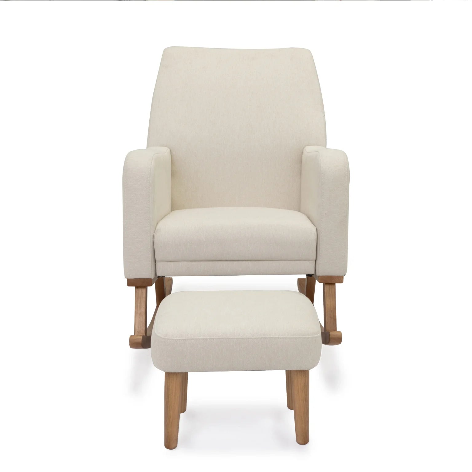 Callie Nursing Chair with Stool – Ivory