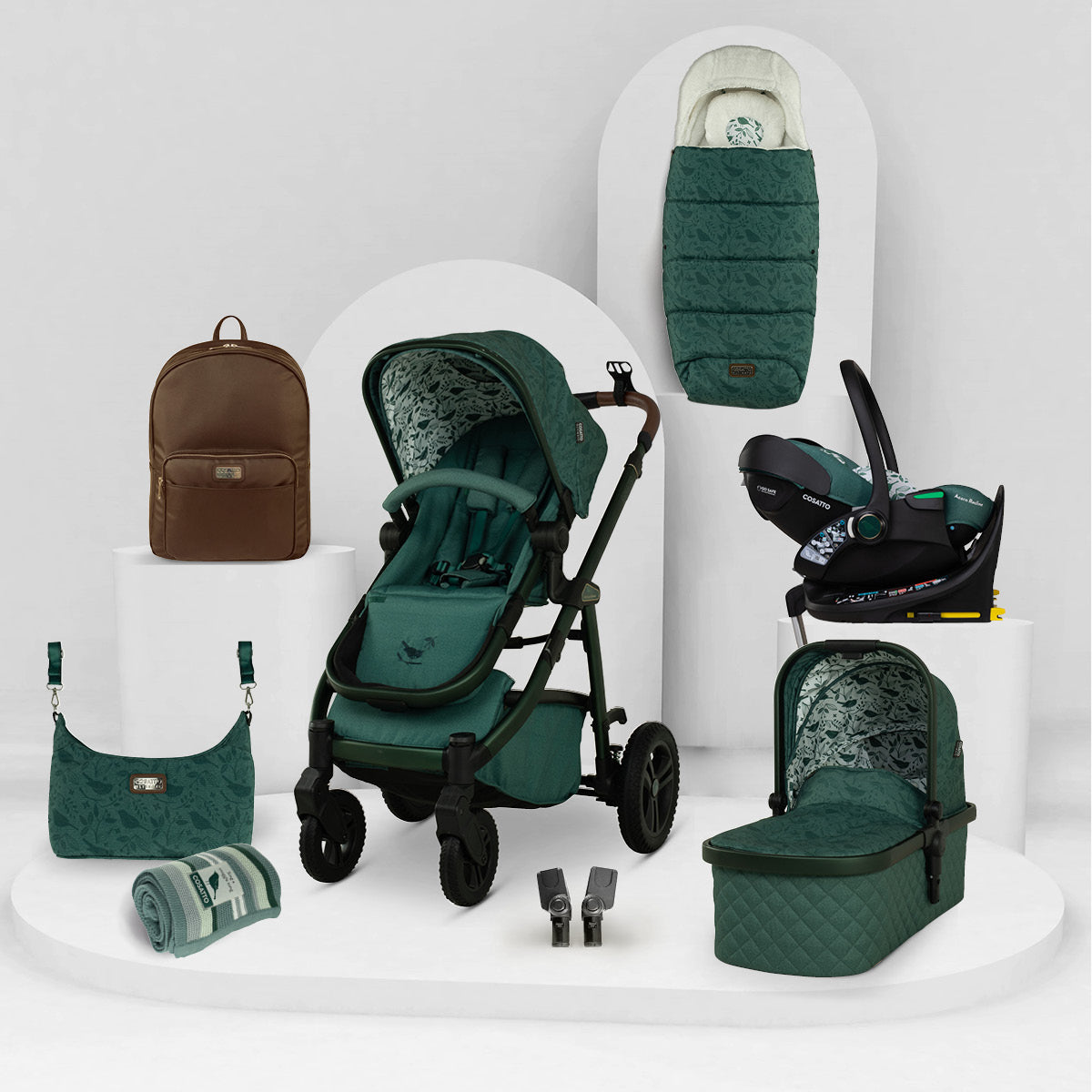 Cosatto Wow 3 Special Edition Rotate & Recline Essentials Bundle Wildwood