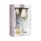 BIBS Baby BPA-Free PP Bottle Grow and Flow set 150ml/270ml Latex - Ivory