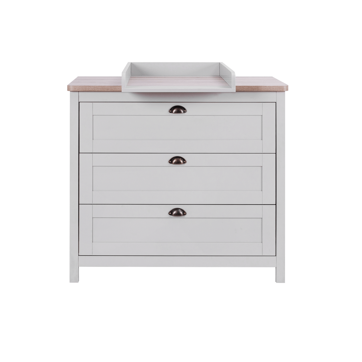 Tuti Bambini Verona 3 Piece Room Set - Dove Grey/Oak