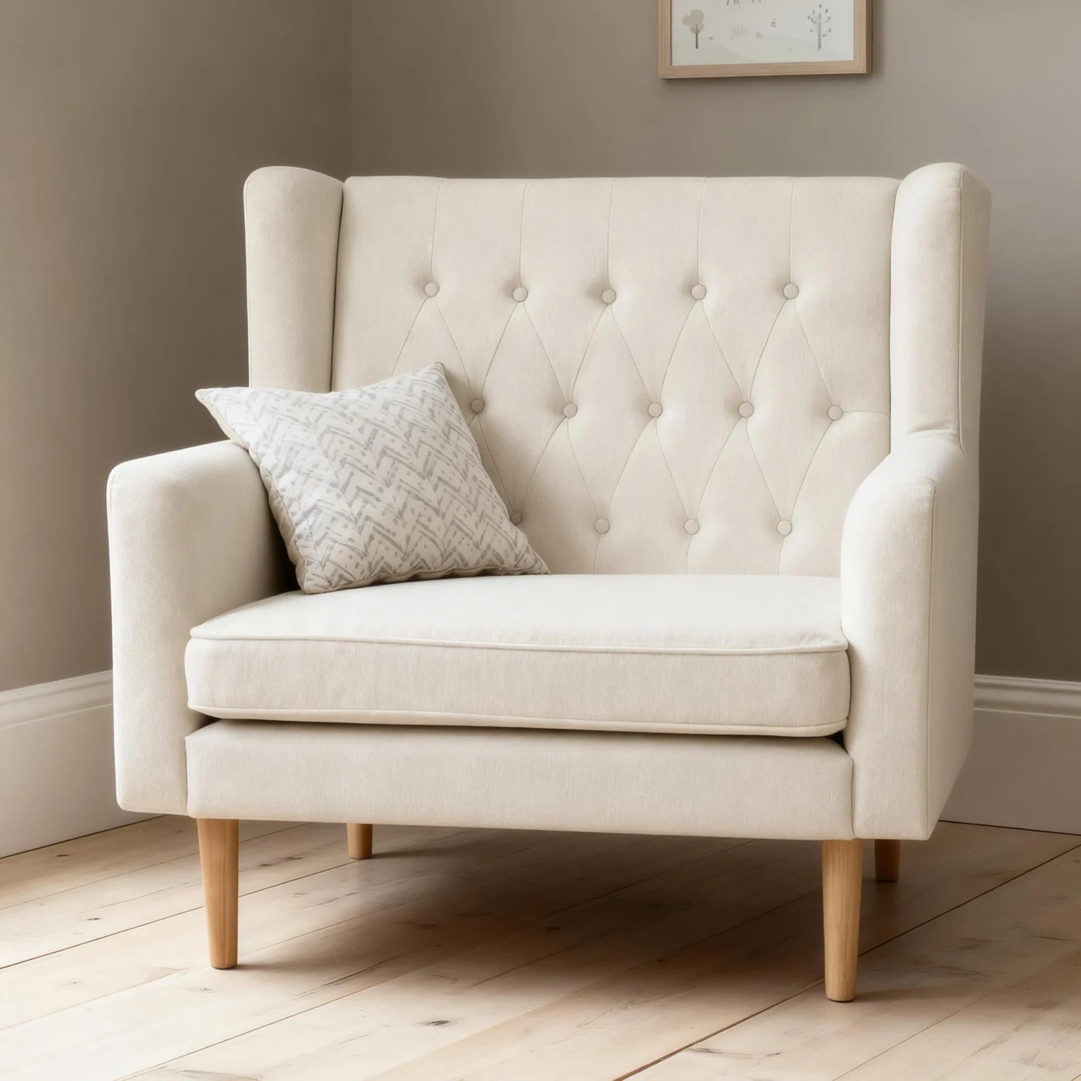 Lux Snuggle Rocking Chair – Ivory