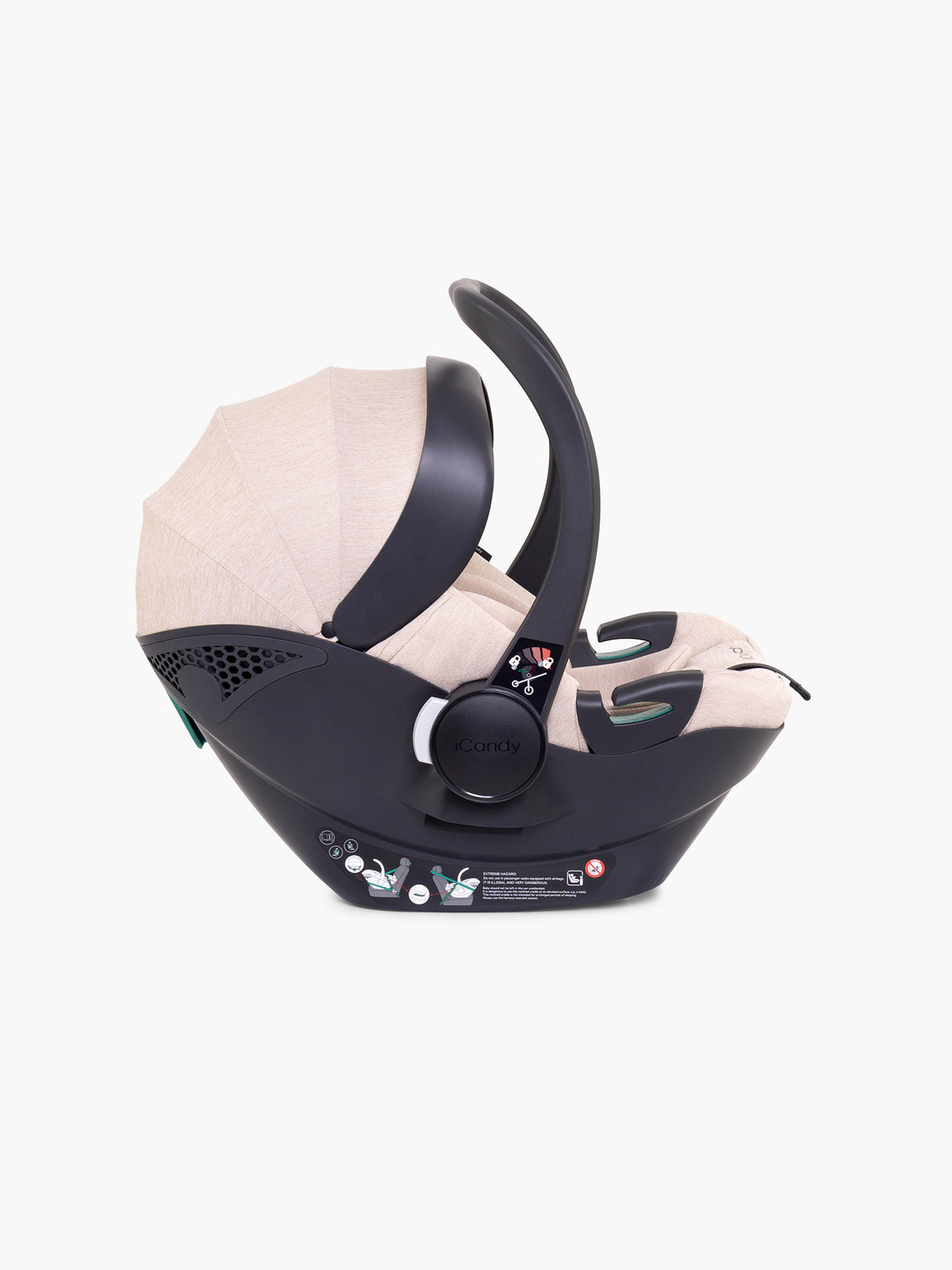 icandy Peach 7 Biscotti Pushchair and Carrycot - Complete Car Seat Bundle