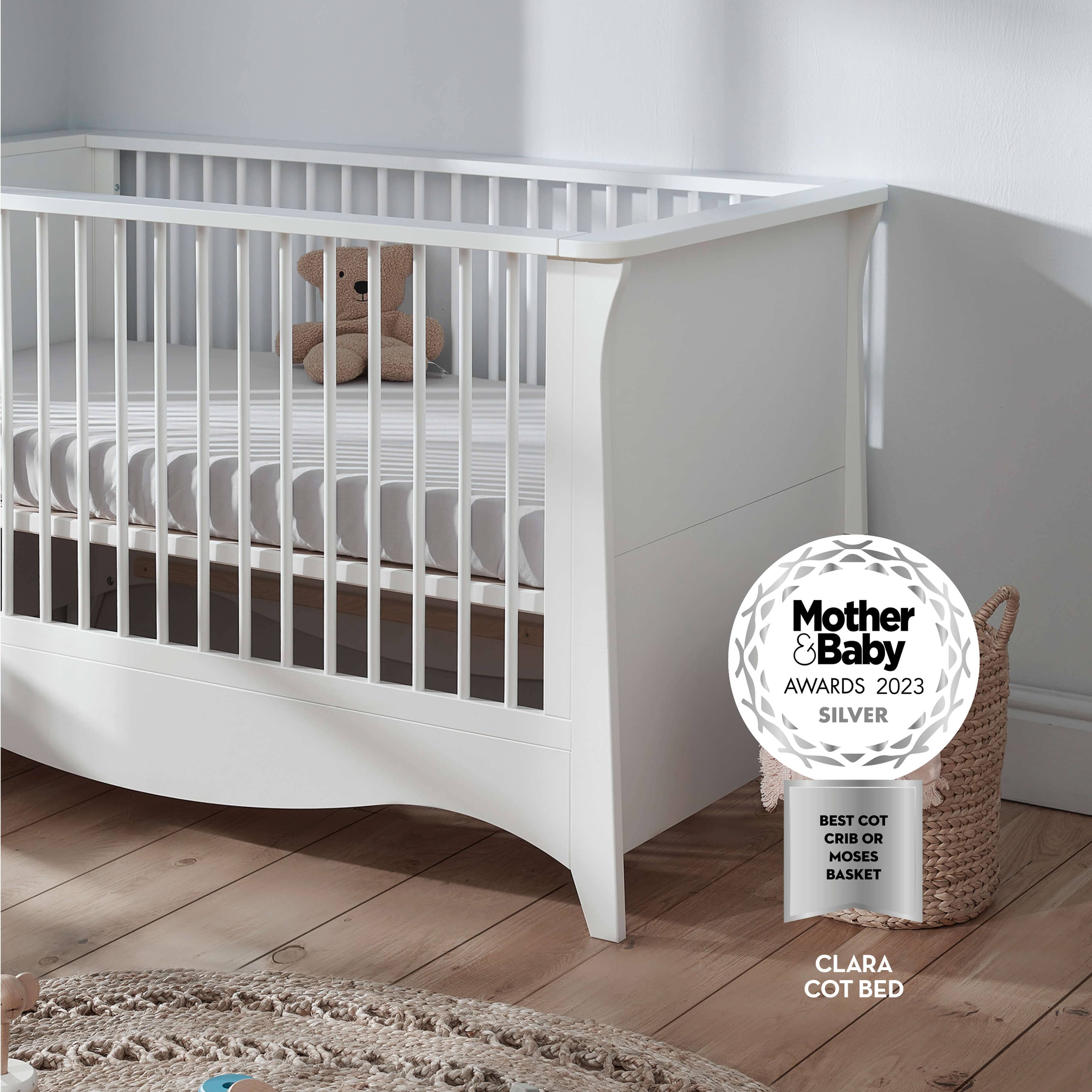 Cuddleco Clara Cot Bed White