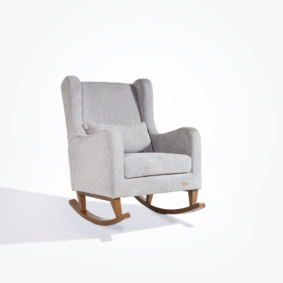 Tutti Bambini Harper Wingback Rocking Chair & Footstool - Cloud Grey