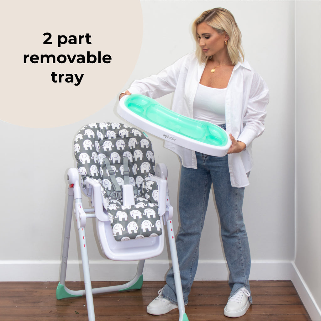 My Babiie Premium Highchair- Elephant