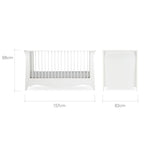 Cuddleco Clara Cot Bed White