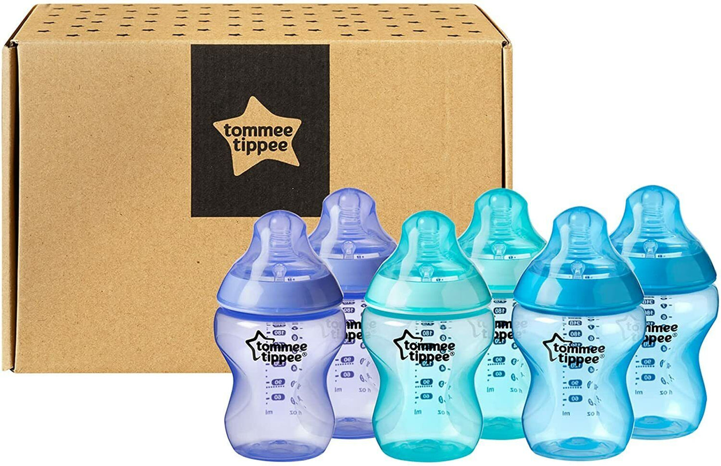 Tommee Tippee Closer to Nature Colour My World Feeding Bottles Boy