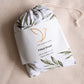 The Gilded Bird Linen Leaves Fitted Cot Sheet