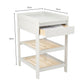 Troll Lukas 2 piece Cot and Changing Table Soft Grey/Natural