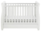 Eva Sleigh Cot Bed Dropside with Drawer