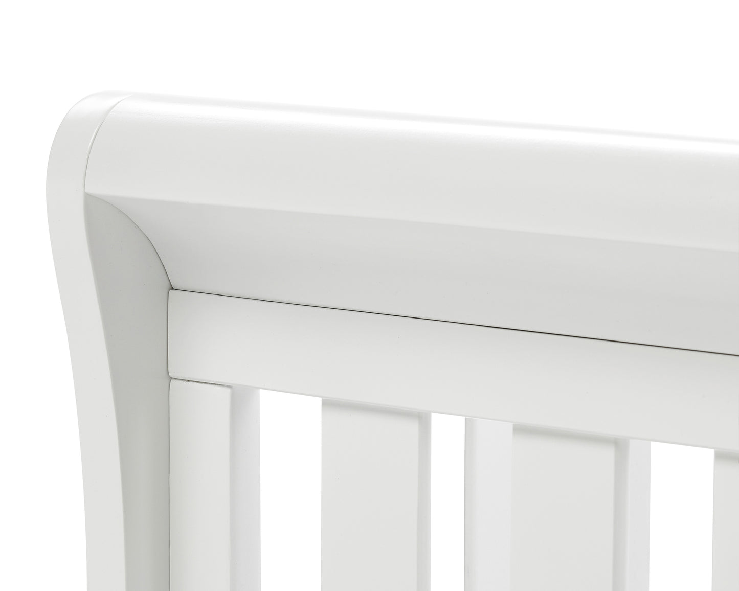 Eva Sleigh Cot Bed Dropside with Drawer