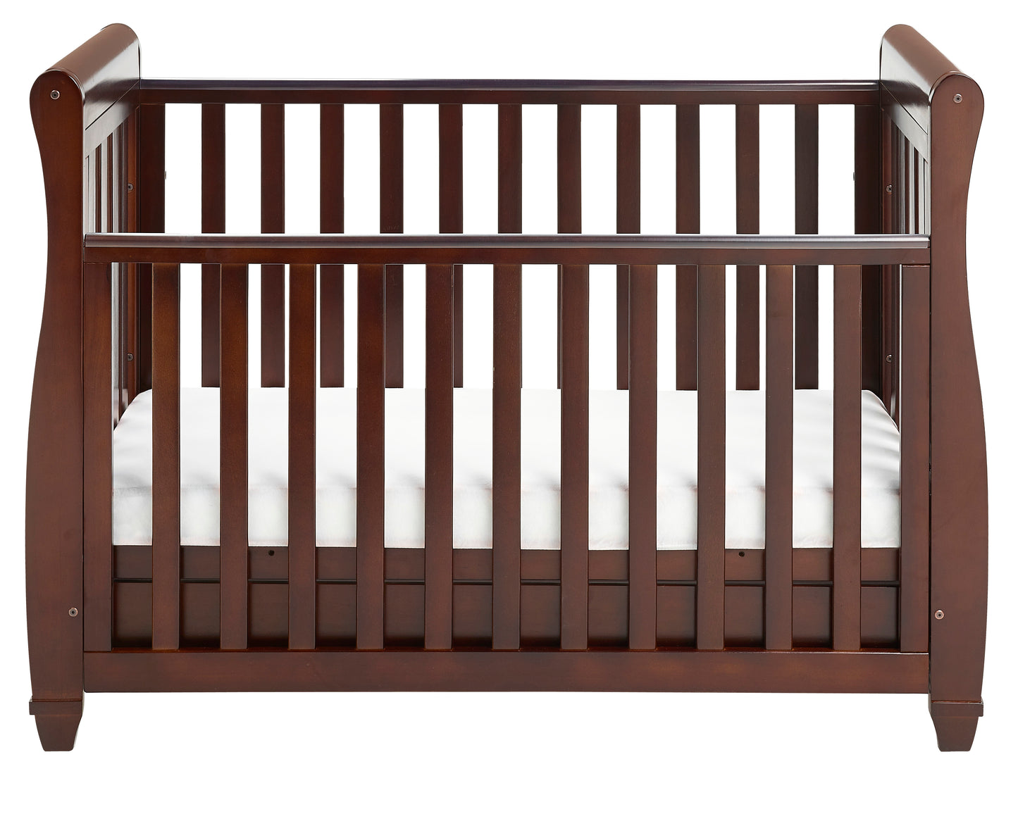 Eva Sleigh Cot Bed Dropside with Drawer