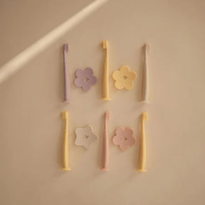 Mushie Flower Training Toothbrush Blush