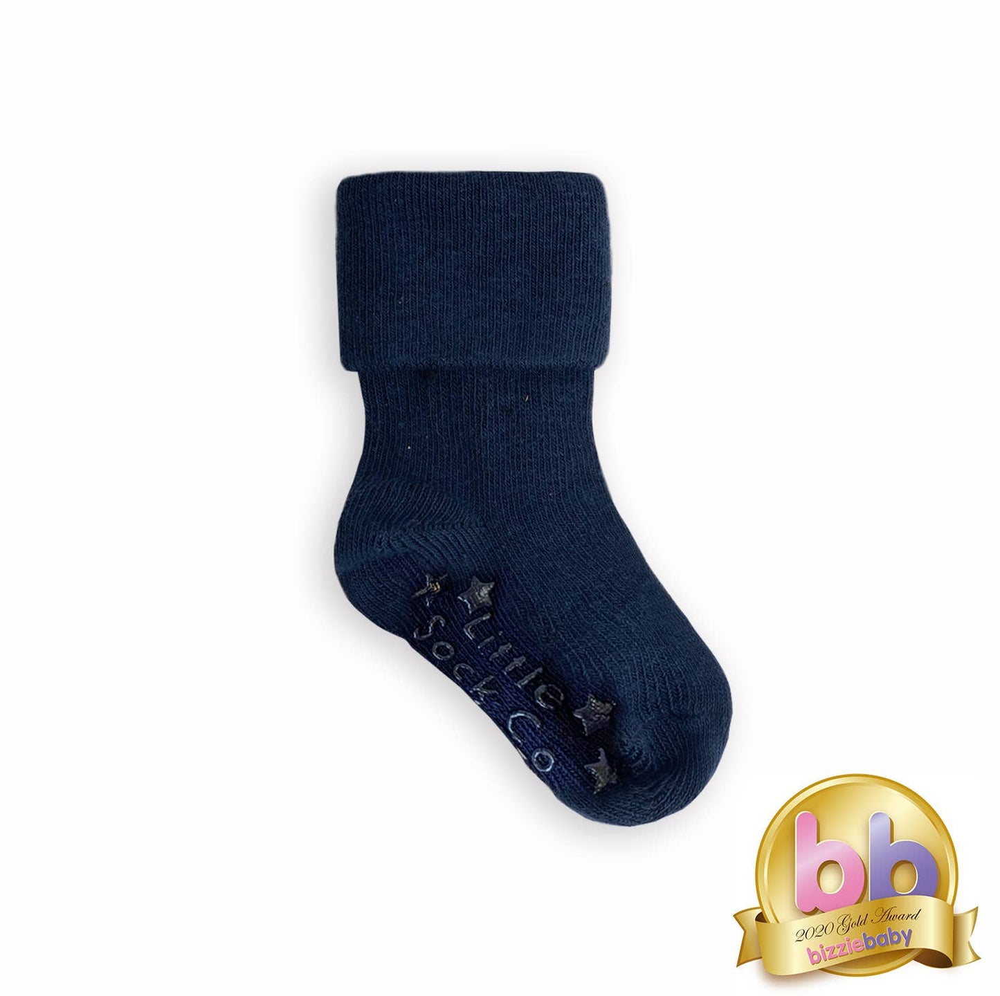 Non-Slip Stay on Baby and Toddler Socks - Plain Navy