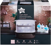Tommee Tippee Super-Steam Advanced Electric Steriliser, Black