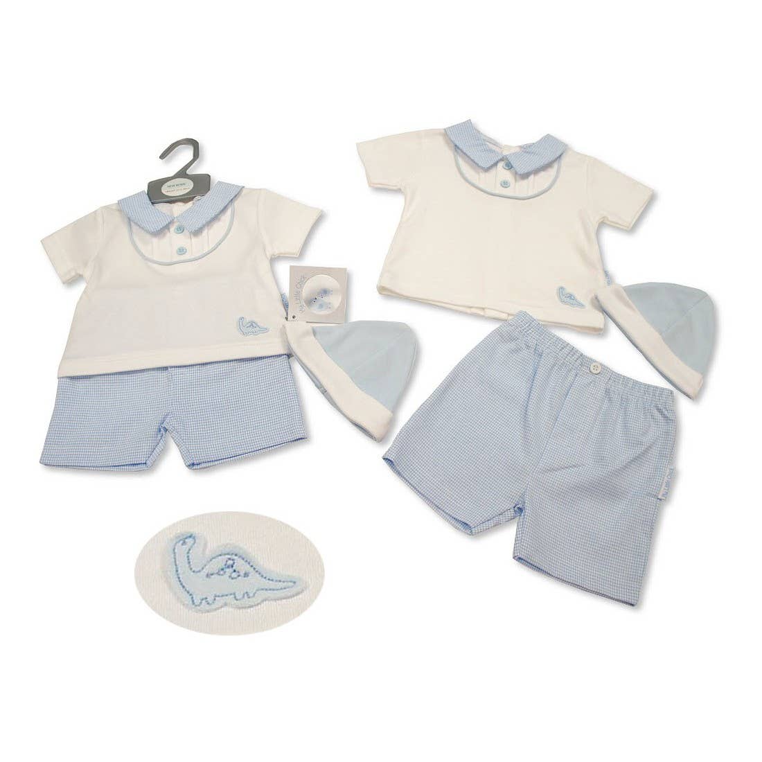 Baby Boys 2 pcs Shorts Set with Hat - Dino