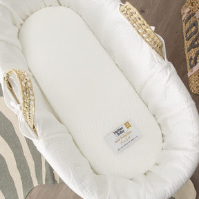 Mother & Baby Moses Basket, Cover & Mattress