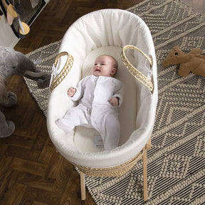 Mother & Baby Moses Basket, Cover & Mattress