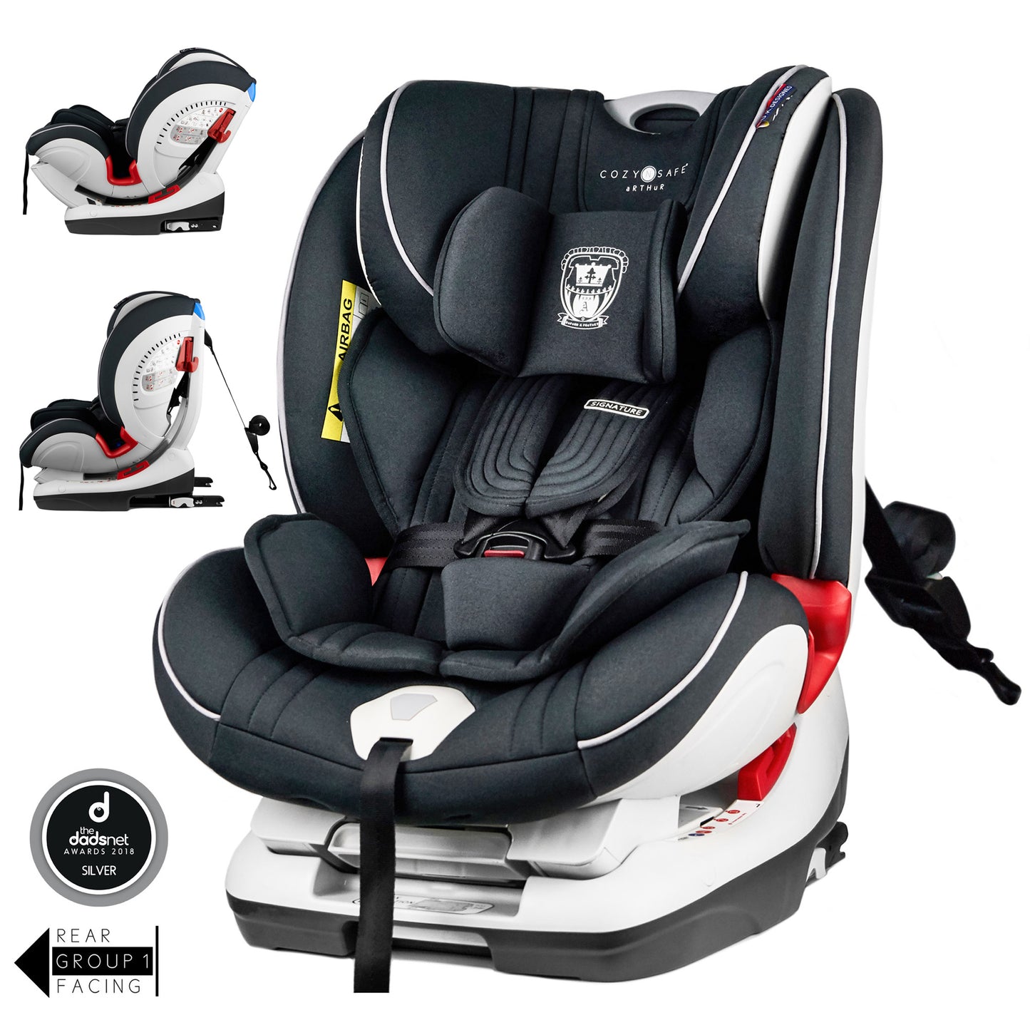 Arthur Group 0+/1/2/3 Child Car Seat - Onyx