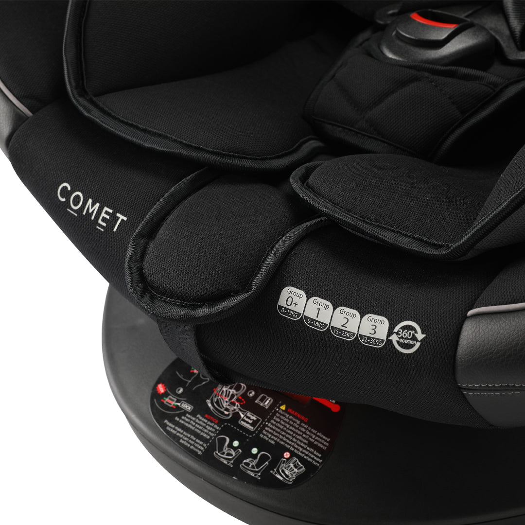 Comet 360° Group 0+/1/2/3 Child Car Seat - Black