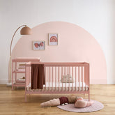 Cuddleco Nola 2pc Set Changer and Cot Bed  - Soft Blush