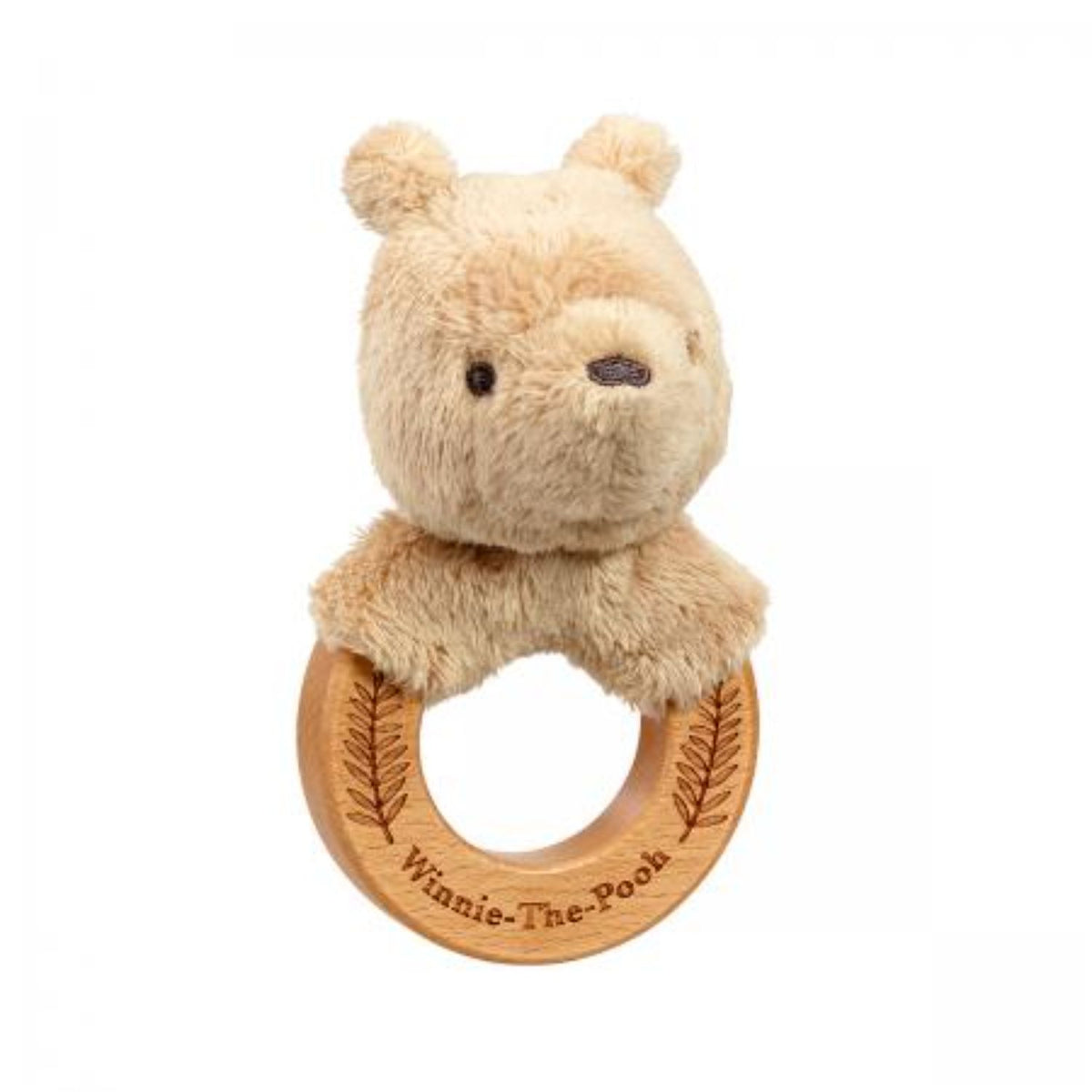 Disney Classic Pooh Always and Forever Wooden Ring Rattle
