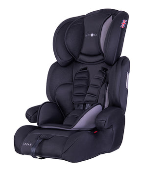 Logan Group 1/2/3 Child Car Seat - Black/Grey