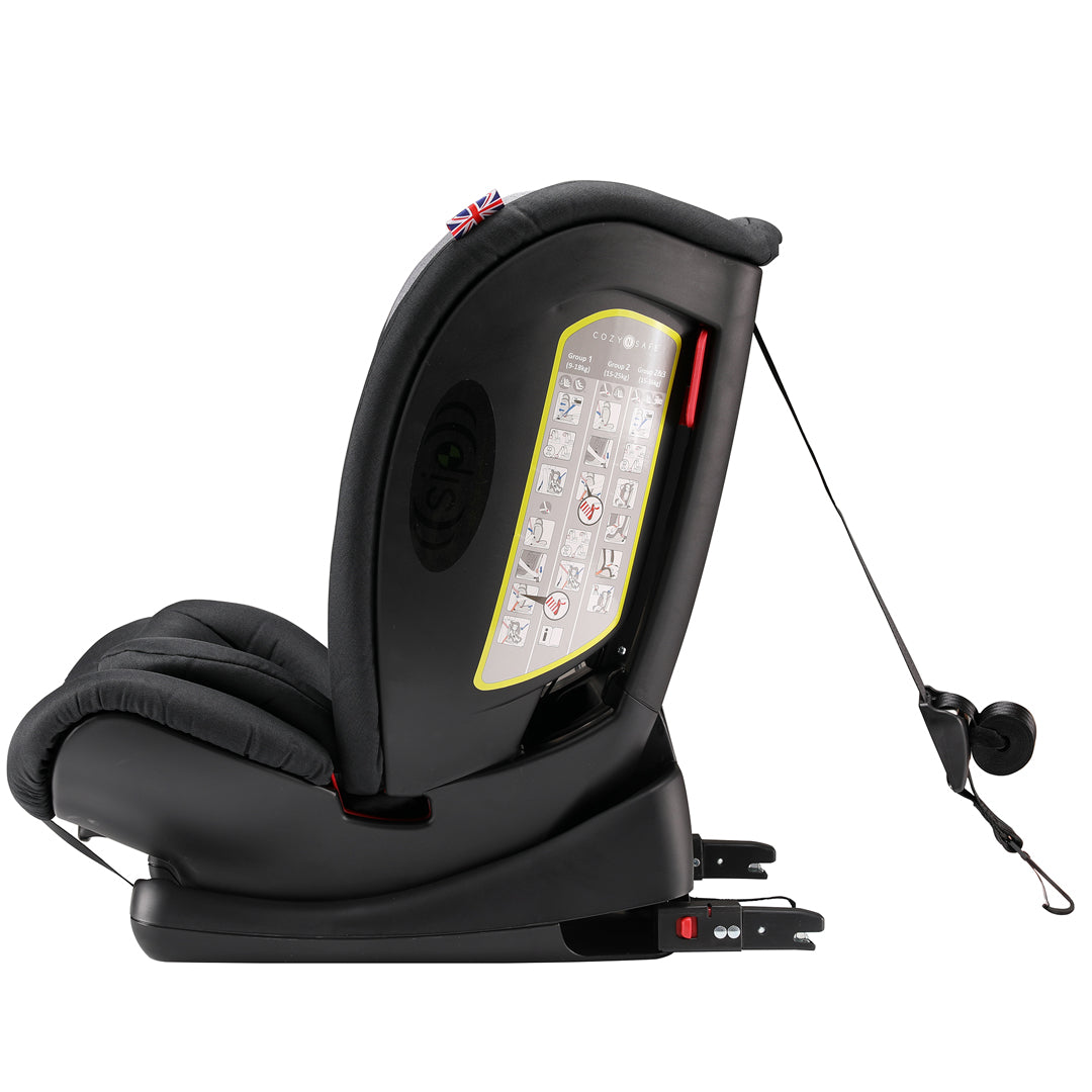 Excalibur Group 1/2/3 Child Car Seat - (25KG Harness) Black/Grey