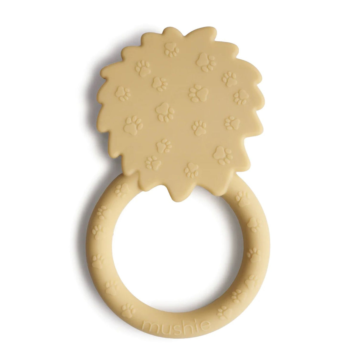 Mushie Teether Lion Soft Yellow
