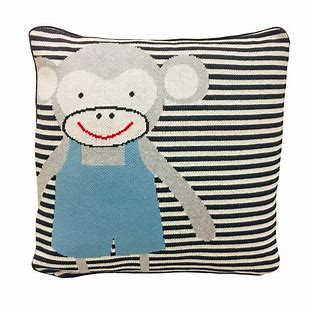 Cheeky Monkey Knitted Cushion