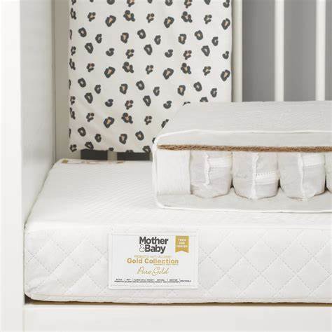 Mother & Baby Rose Gold Anti Allergy Sprung Cot Mattress 120x60