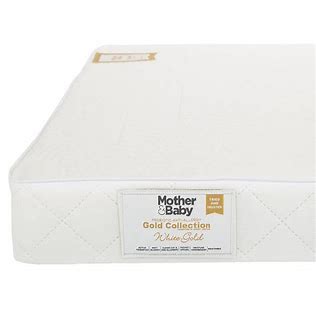 Mother & Baby White Gold Anti Allergy Pocket Sprung Cot Mattress 120x60