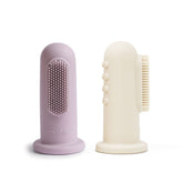 Mushie Finger Toothbrush Soft- Lilac,ivory