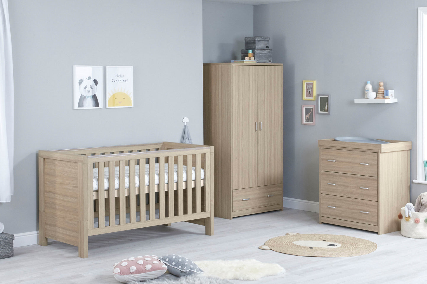Luno 3 Piece Room Set - Oak